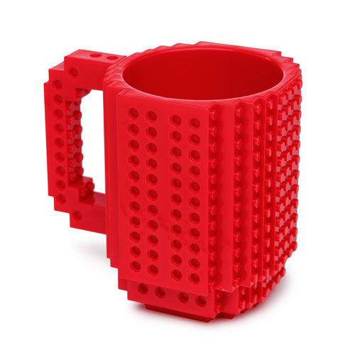 Build on Brick Red Mug